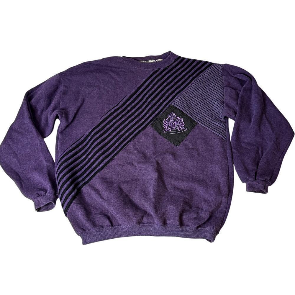 VTG Purple Crew Neck Sweatshirt Ricardo Men's Size Large